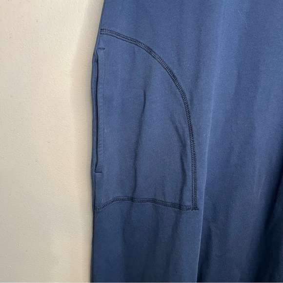 Talbots Sleeveless Maxi Dress Casual Loungewear Pocket Sz XL Blue Boho basic - Picture 2 of 11